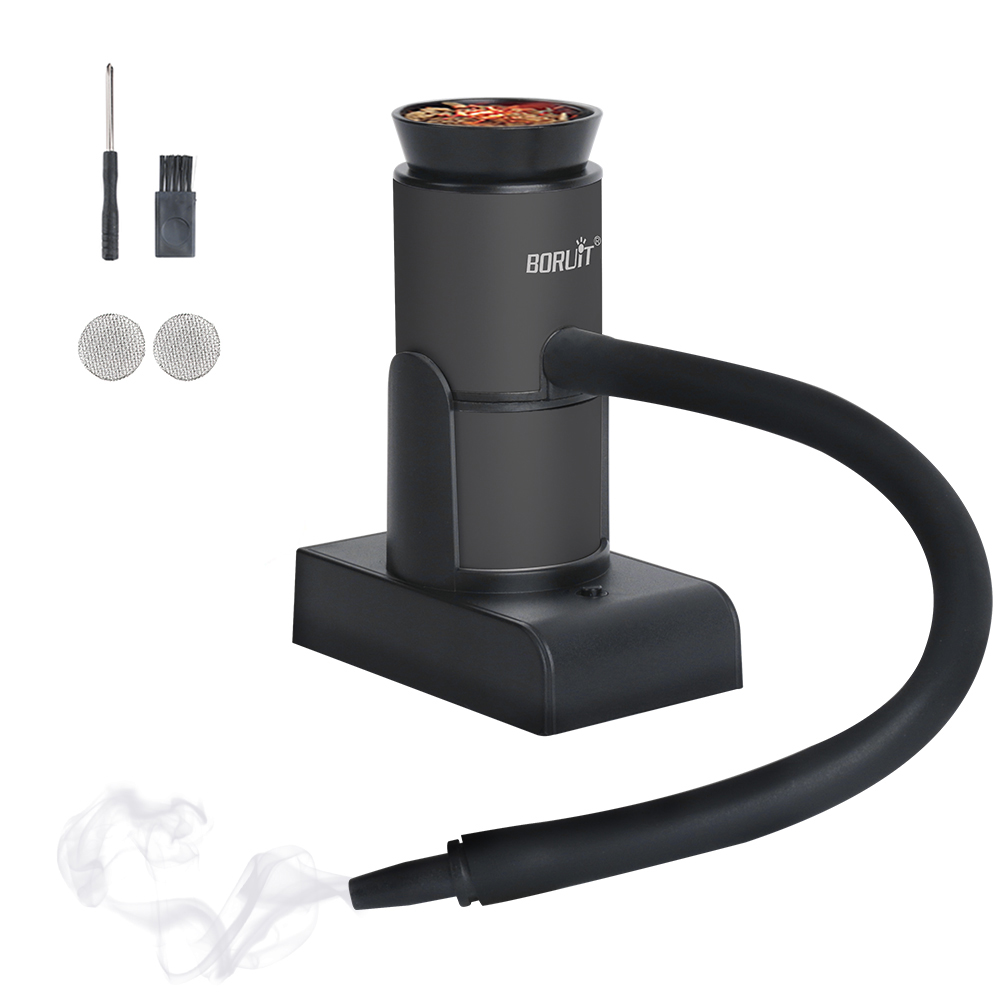 Smoking Gun Kit - BORUiT SK305 スモークインフューザーポータブル分子料理喫煙銃食品冷煙発生器ボックス肉調理バーベキューカクテルツール