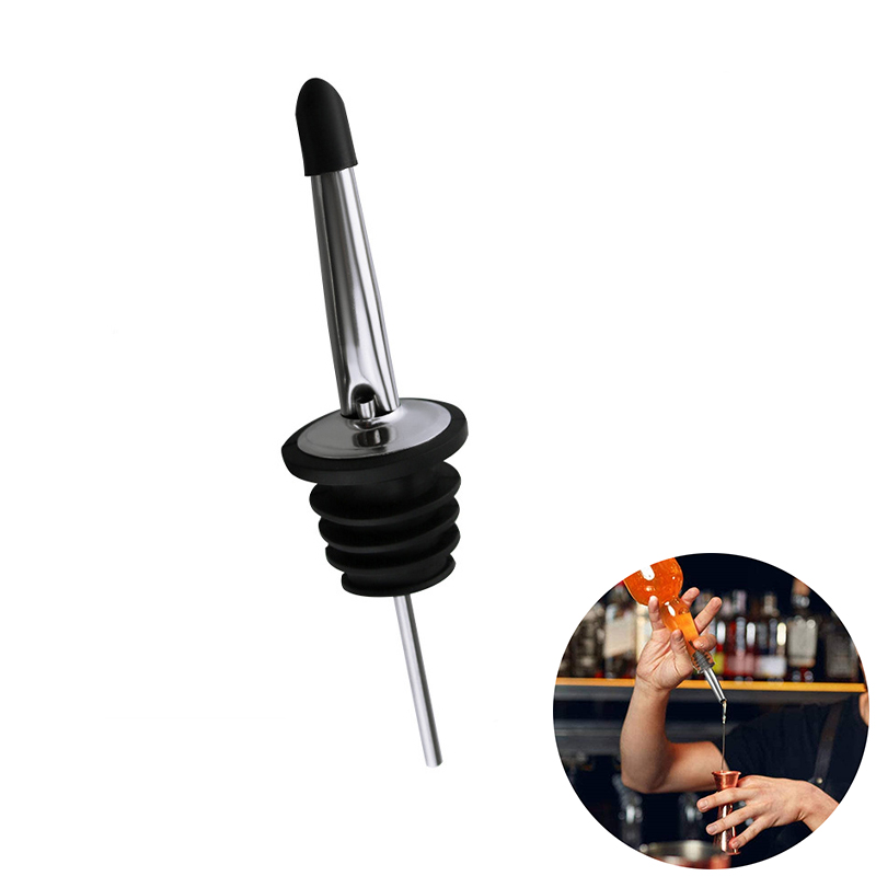 Speed Pourer Cap - Lmetjma-ステンレス鋼の注ぎ口,クラシック,ゴムキャップ付き,オリーブオイル,スパウト,jt68