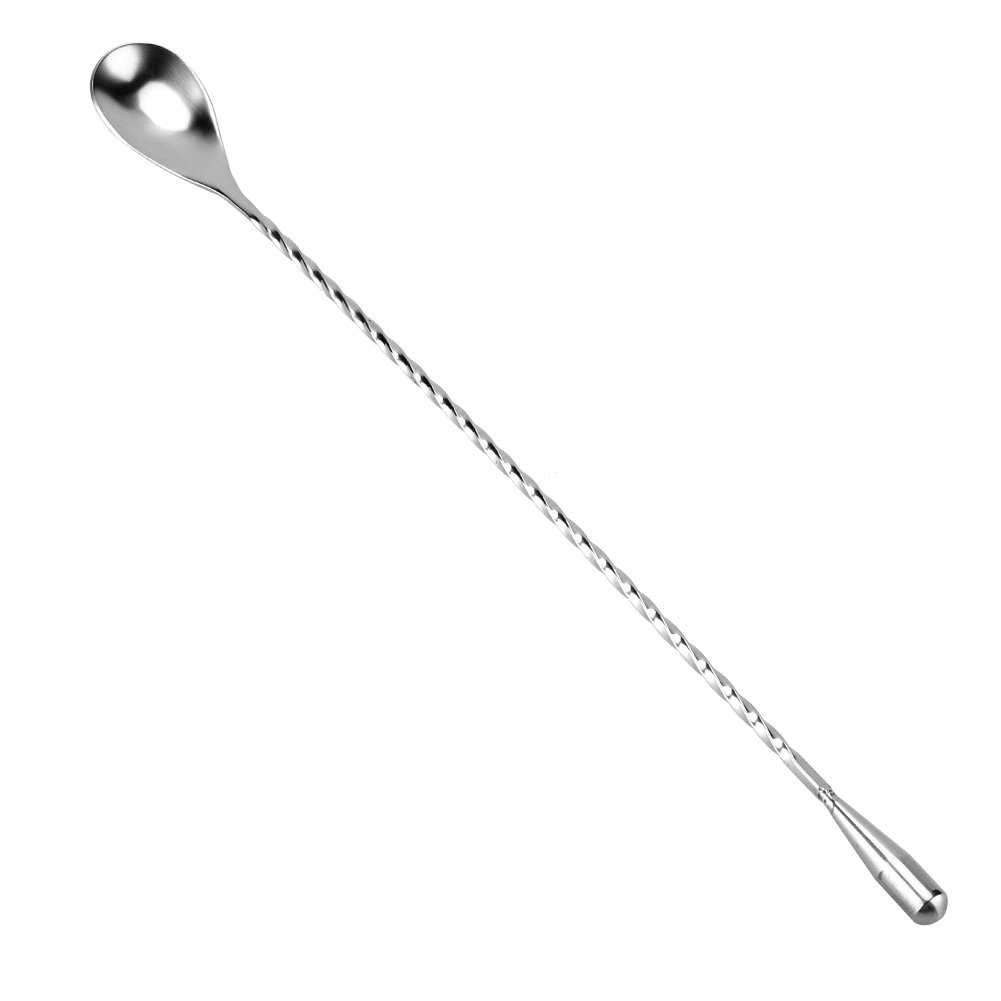 Bar Spoon Twisted - ロングスプーン ステンレス製 バー用 ワイン カクテル ミキシングツイストスプーン