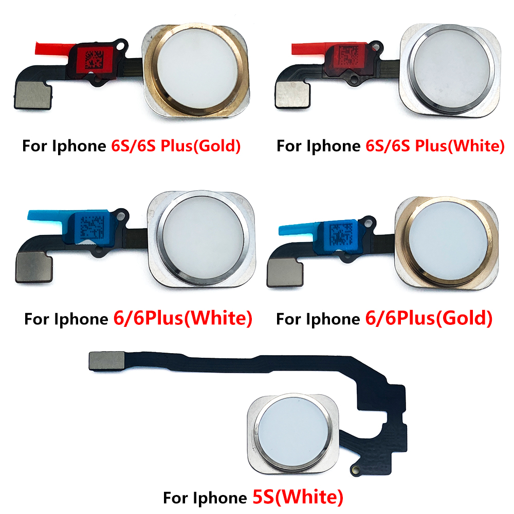 Home Bar Iphone - iPhone 8/7 Plus/6/6s/5s用 新品交換用ホームボタンフレックスケーブル（タッチID、指紋認証機能なし）修理部品