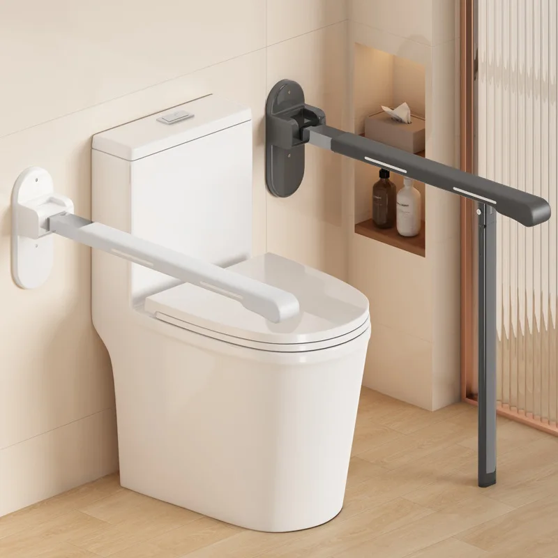 Home Bar Shelf - 高齢者用トイレ安全レール 家庭用トイレサポートバー 妊婦用折りたたみ式装置 バスルーム安全アクセサリー トイレ安全レール
