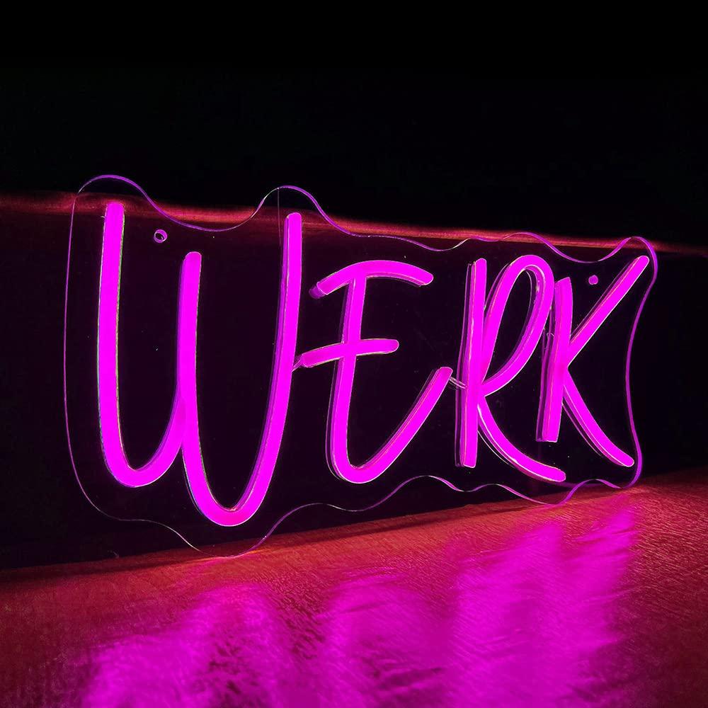 Home Bar Word - Werkネオンサイン Werk Word LEDライトアップサイン ビールバー パブ