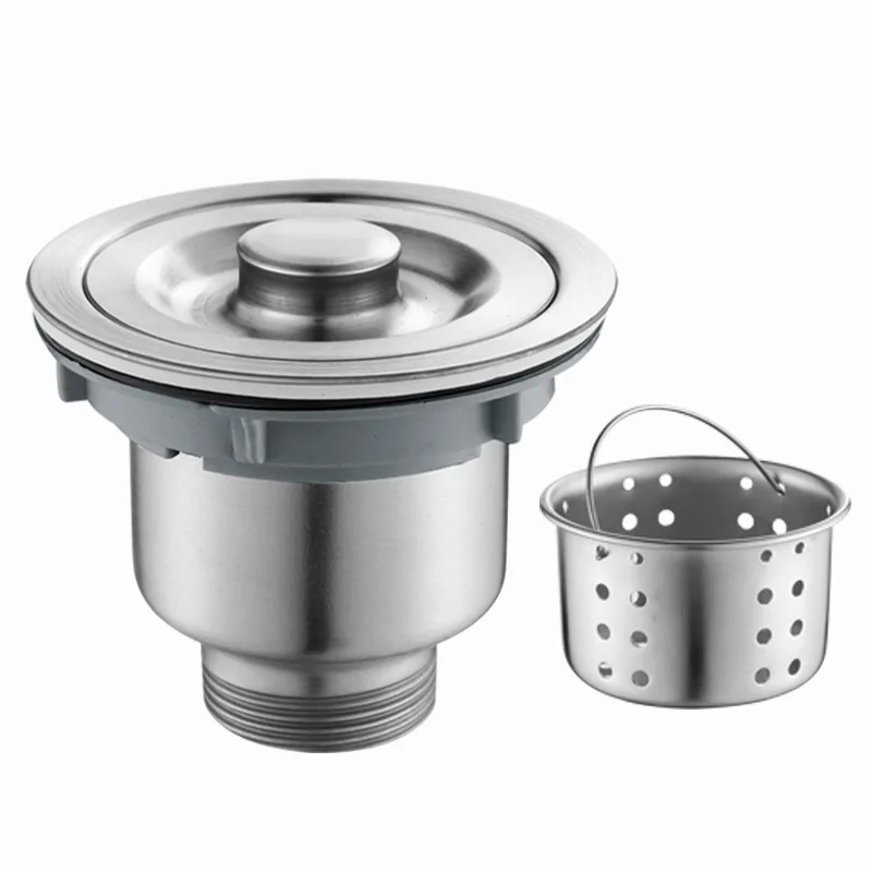 Home Bar Sink - 304 ステンレス鋼のキッチンシンク水切りセット防臭縦樋洗面器排水ヘッドアクセサリーシングルシンクダブル