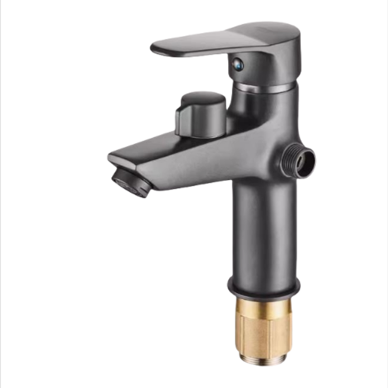 Home Bar Sink - 真鍮製浴室洗面台蛇口 シャワーヘッド付き 洗面台用 シャンプー洗浄両用 温冷混合水栓