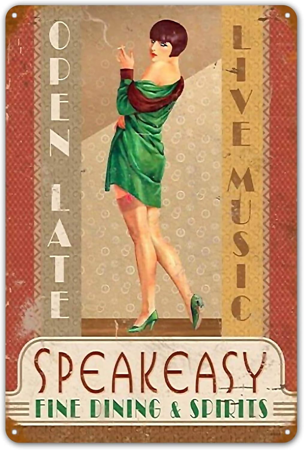 Speakeasy ヴィンテージ ブリキメタルサイン ピンナ - Home Bar And Coffee のレビューと価格