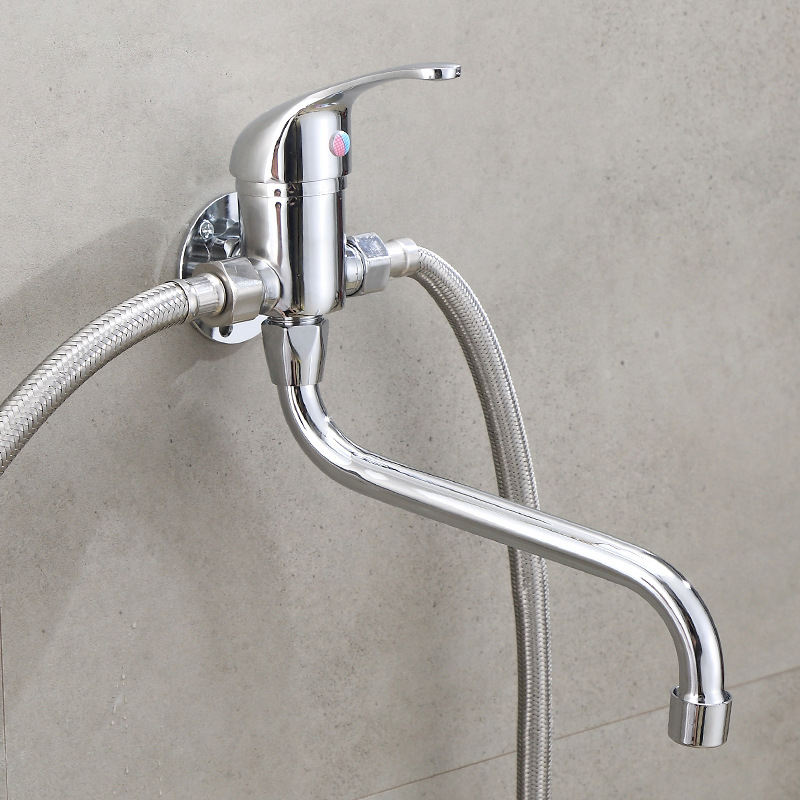 壁掛け式超ロングスパウトキッチンシンク蛇口 温水冷水洗面混合 - Home Bar Sink のレビューと価格