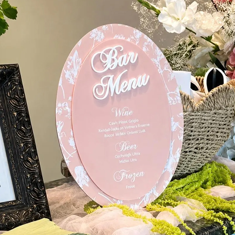 3Dオーバルトワル花柄シノワズリブライダルシャワー結婚披露宴 - Cocktail Recipe Book のレビューと価格