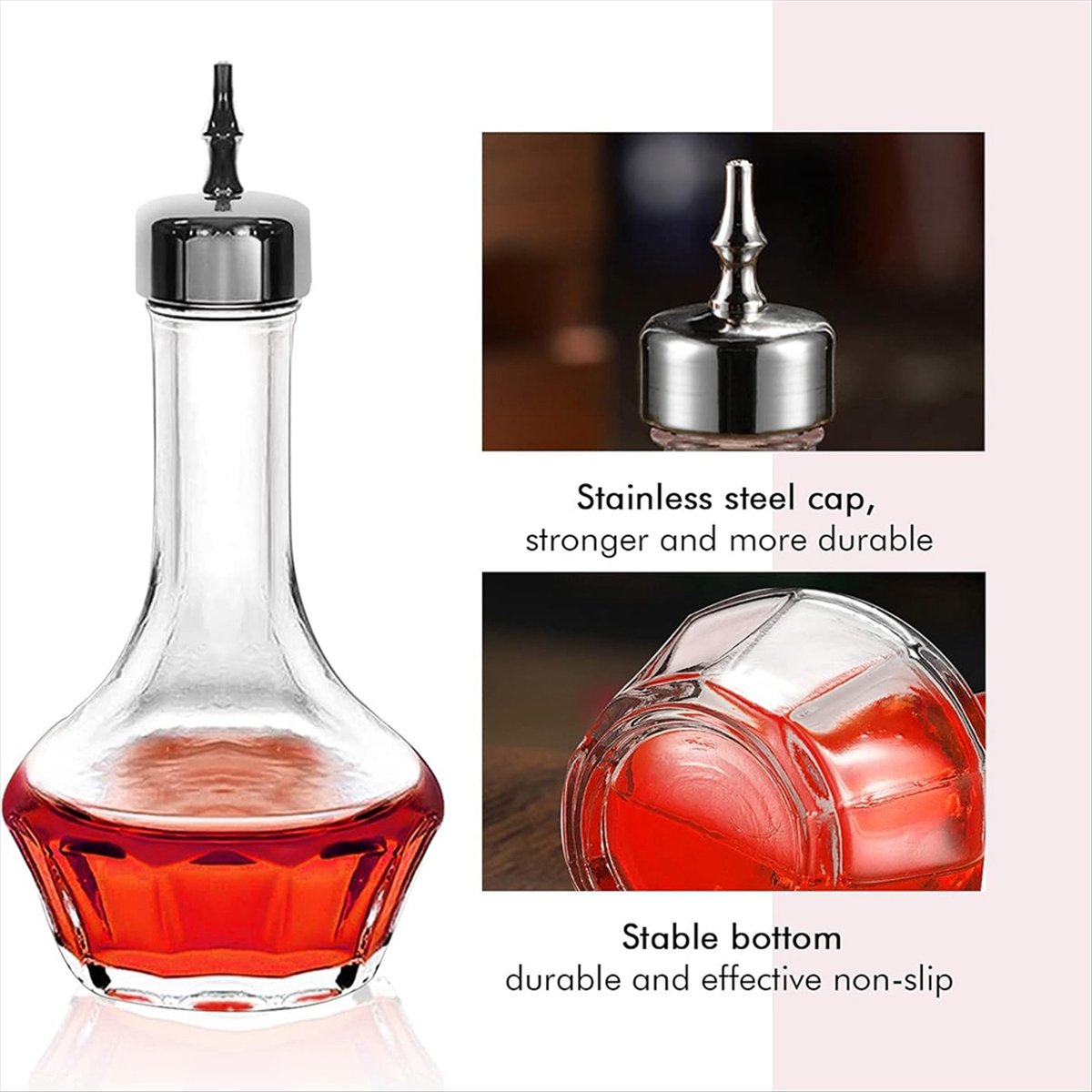 A75K 6個入り ビターズボトルセット 50ml/1.6o - Bitters Bottle Set のレビューと価格