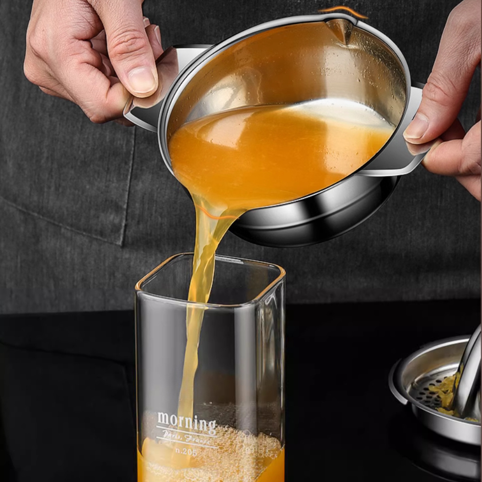 手動ステンレス製レモンオレンジ絞り器、柑橘類ジューサー、ボウ - Citrus Juicer Bar のレビューと価格