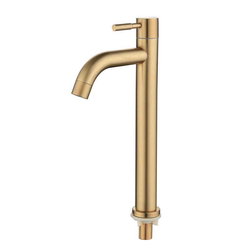 304 ステンレス鋼ブラッシュゴールドシングルコールド洗面器 - Home Bar Sink のレビューと価格