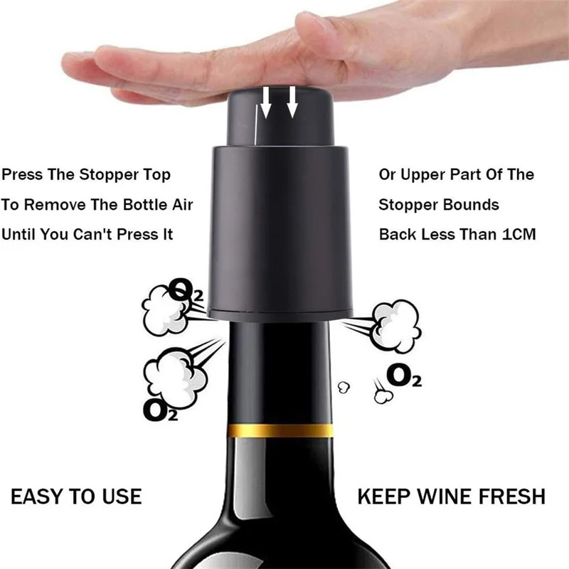 ワインボトル用の再利用可能なトイレ,真空ポンプ,スタイリング - Wine Preservation Pump のレビューと価格