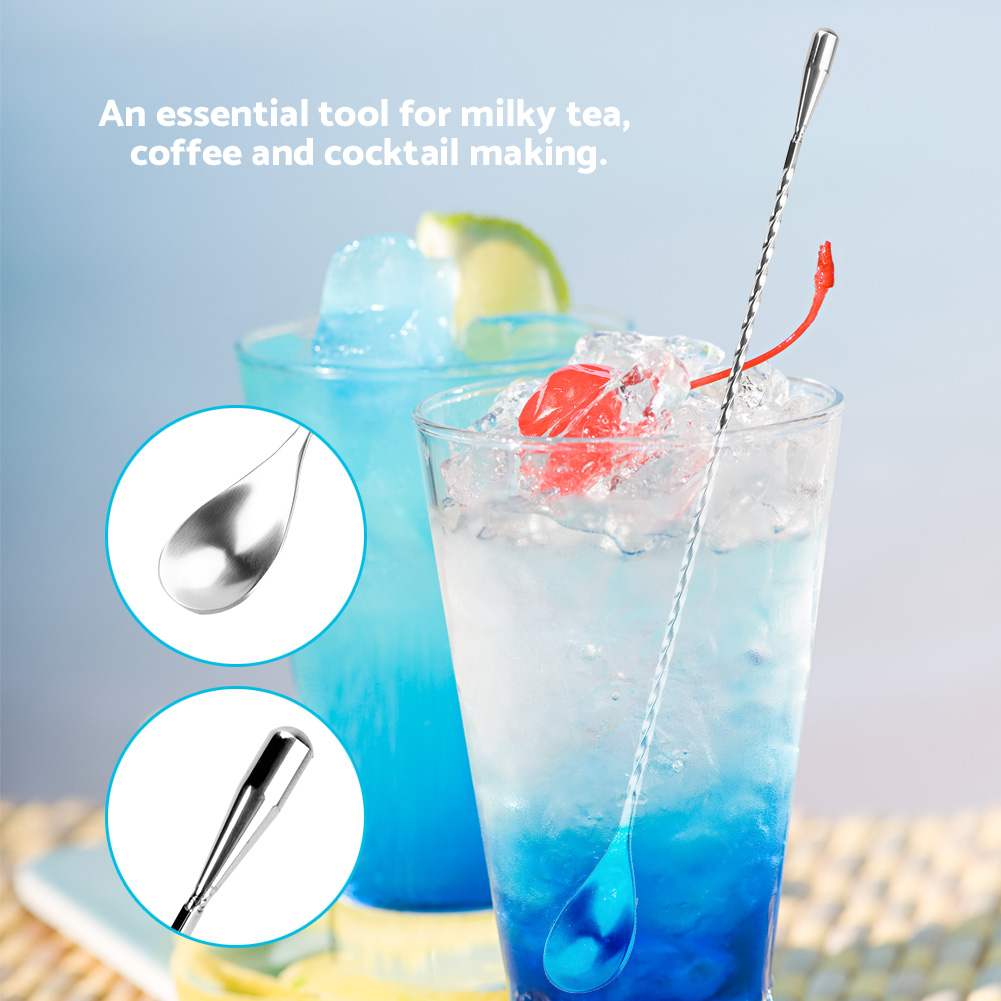 ステンレス鋼バースプーンロングハンドルカクテルミキシングスプ - Bar Spoon Twisted のレビューと価格