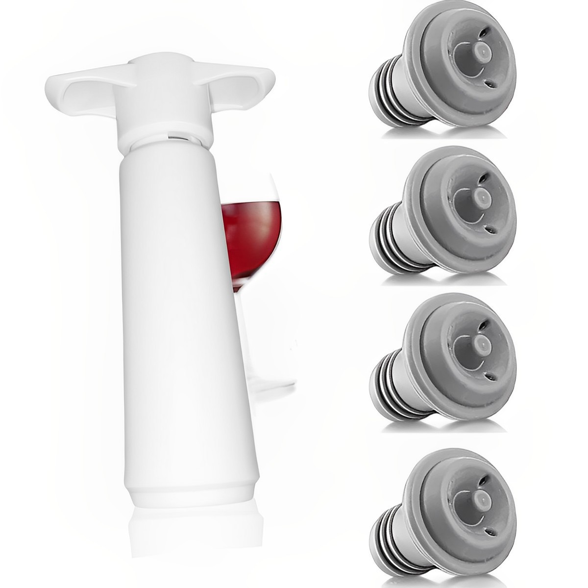 ワイン真空ポンプ手動真空保存ストッパーユニバーサル空気抽出コ - Wine Preservation Pump のレビューと価格