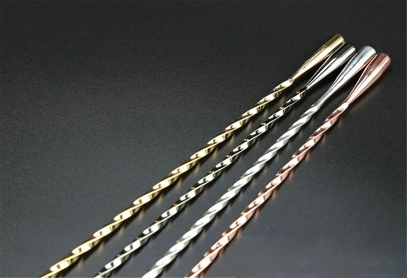 50cm カクテルバースプーン 304 ステンレス鋼 ツイス - Bar Spoon Twisted のレビューと価格