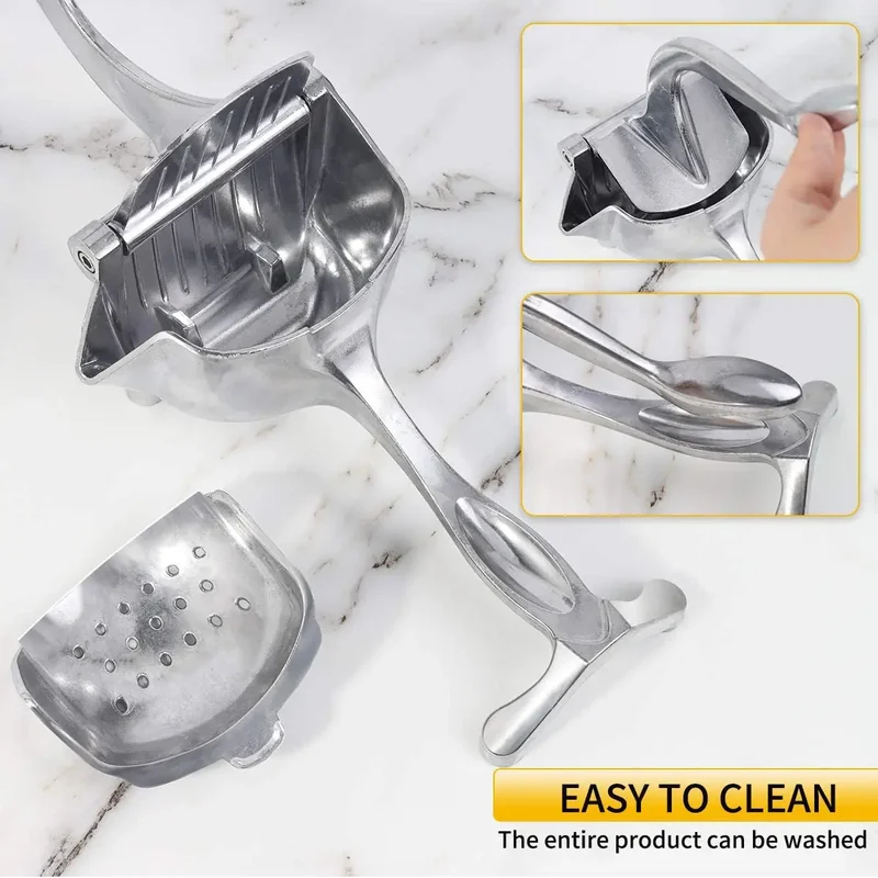 手動ジュース絞り器アルミ合金手圧式ジューサーザクロオレンジレ - Citrus Juicer Bar のレビューと価格