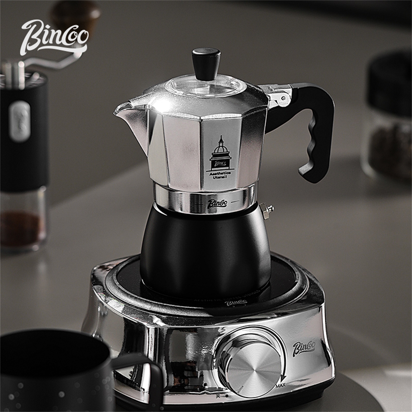 BINCOO ダブルバルブモカポット、エスプレッソ抽出コーヒ - Home Barista のレビューと価格