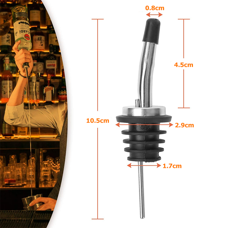 Lmetjma-ステンレス鋼の注ぎ口,クラシック,ゴムキャッ - Speed Pourer Cap のレビューと価格