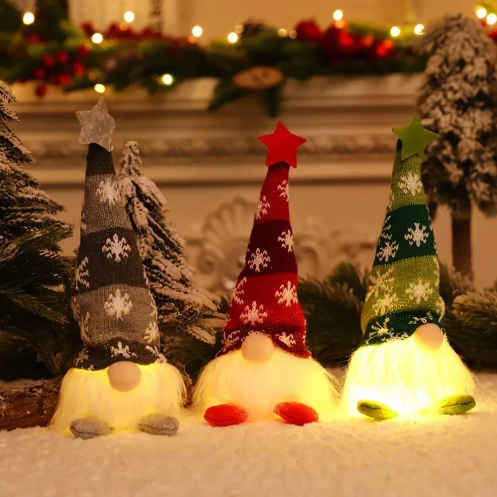LED クリスマスノーム顔のない人形ナイトライトメリークリス - Home Bargains のレビューと価格