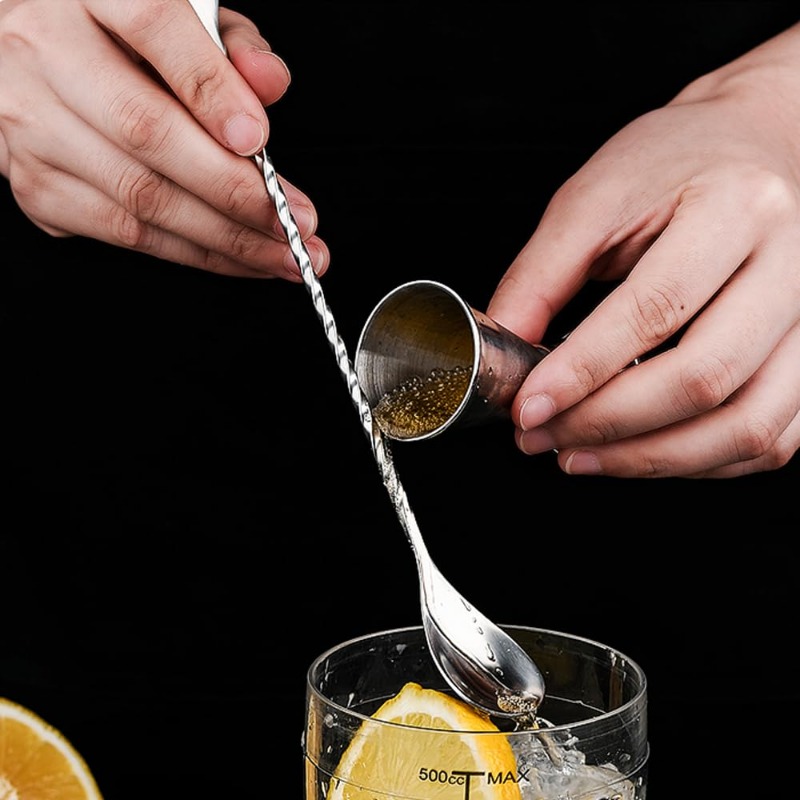 カクテルドリンク用ミキシングスプーン高品質ステンレス鋼スパイ - Bar Spoon Twisted のレビューと価格