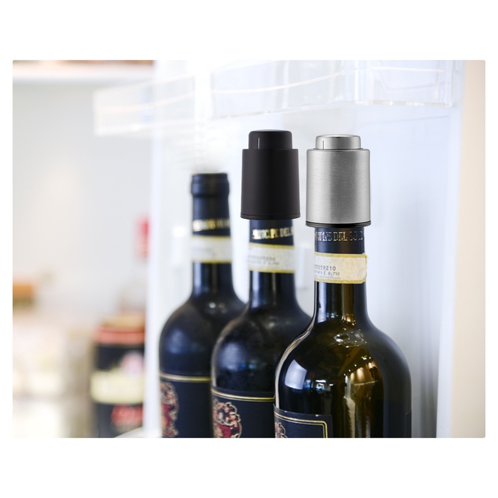 真空ポンプと日付表示付きプレス式ABSワインストッパーで、空 - Wine Preservation Pump のレビューと価格