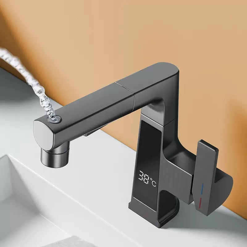 デジタルディスプレイ付きプルアウト式蛇口、インテリジェント温 - Home Bar Sink のレビューと価格