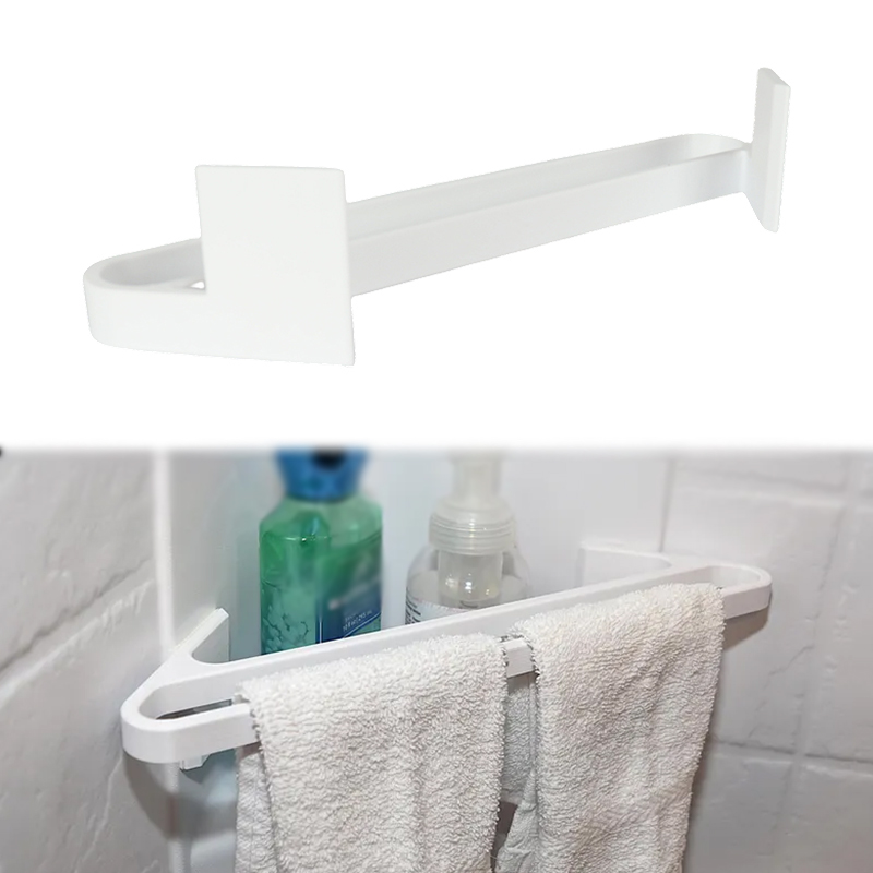 RVシャワーコーナーシェルフ、ダブルタオルバー付き、穴あきプ - Home Bar Shelf のレビューと価格