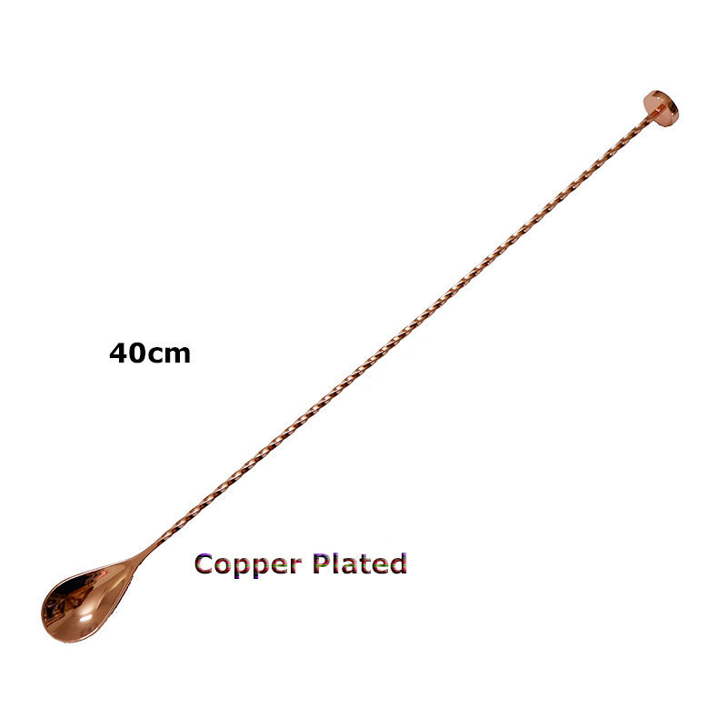 ステンレス鋼のカクテルスプーンバー,40cm,ハンマーバーの - Bar Spoon Twisted のレビューと価格