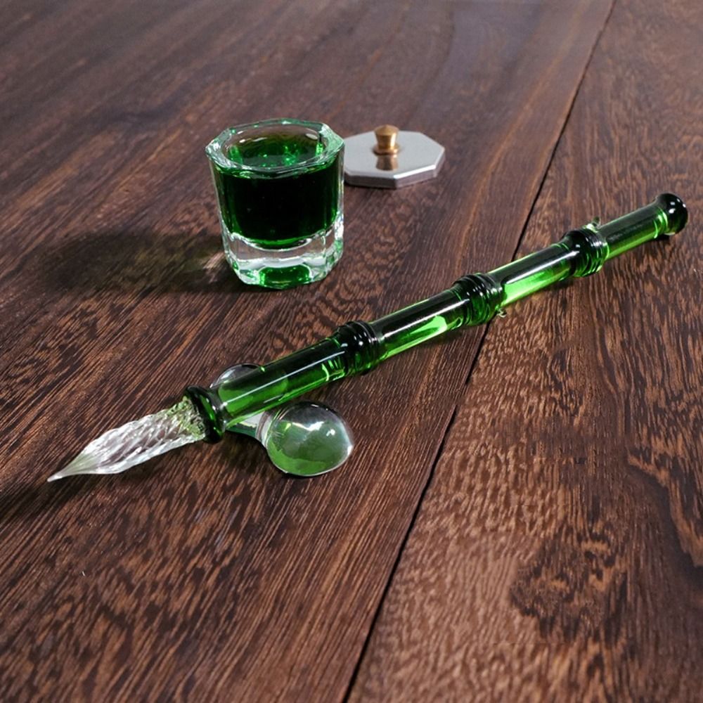 子供用シグネチャーガラスディップペン 再利用可能な透明ディッ - Old Fashioned Glass のレビューと価格