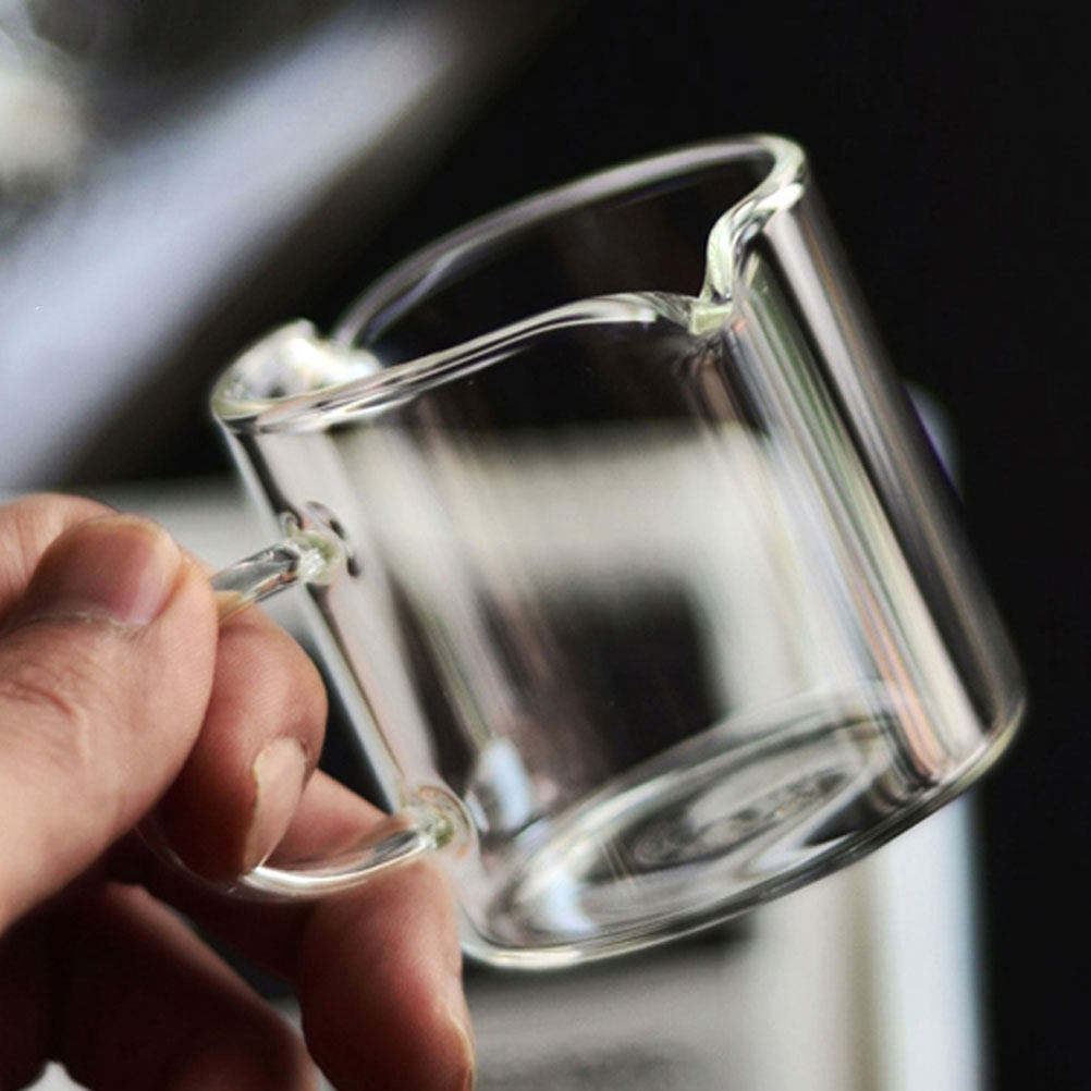 2 個エスプレッソカップセット透明ホウケイ酸ガラス 100  - Home Bar Set のレビューと価格