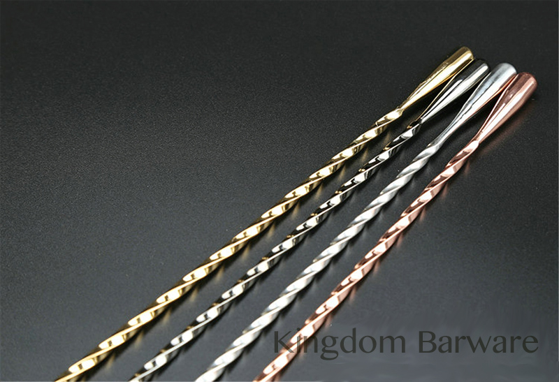 50 センチメートルカクテルバースプーン 304 ステンレス - Bar Spoon Twisted のレビューと価格