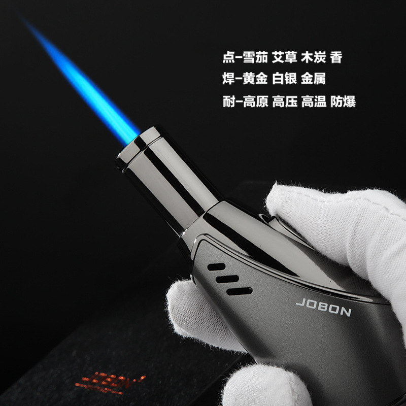 Jobonウィンドプルーフブルーフレームライターブタンクリエ - Smoking Gun Kit のレビューと価格