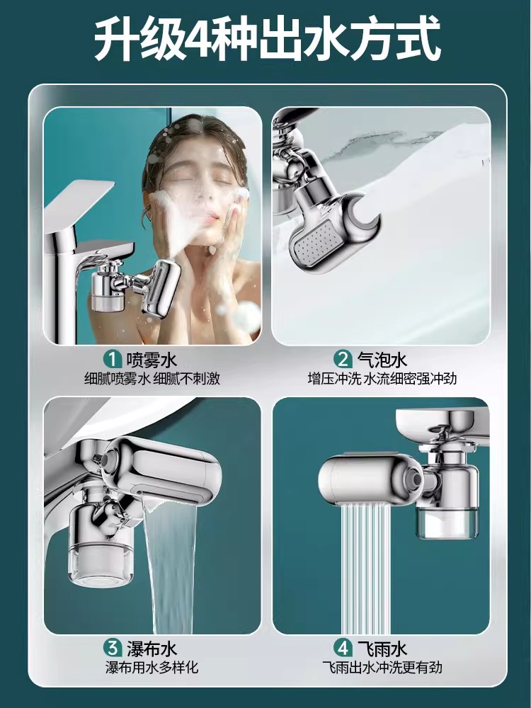 ニューメタル1440 ° ユニバーサル回転フィルター蛇口スプ - Home Bar Sink のレビューと価格