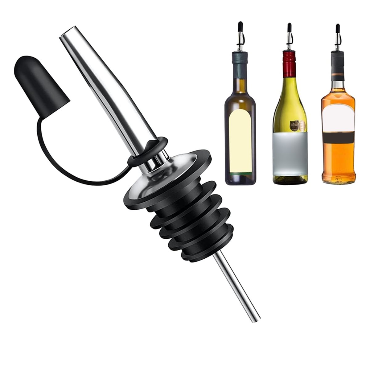 ホームツール 24個入り ステンレス製 スピードポアラー 注 - Speed Pourer Cap のレビューと価格