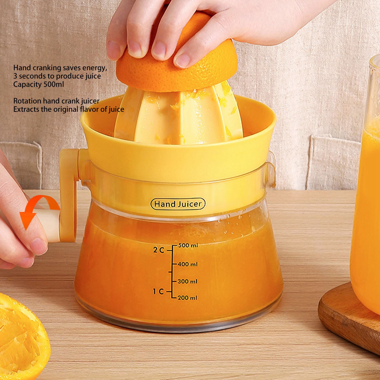 ハンドジューサー多機能オレンジレモンジューサー手動ポータブル - Citrus Juicer Bar のレビューと価格