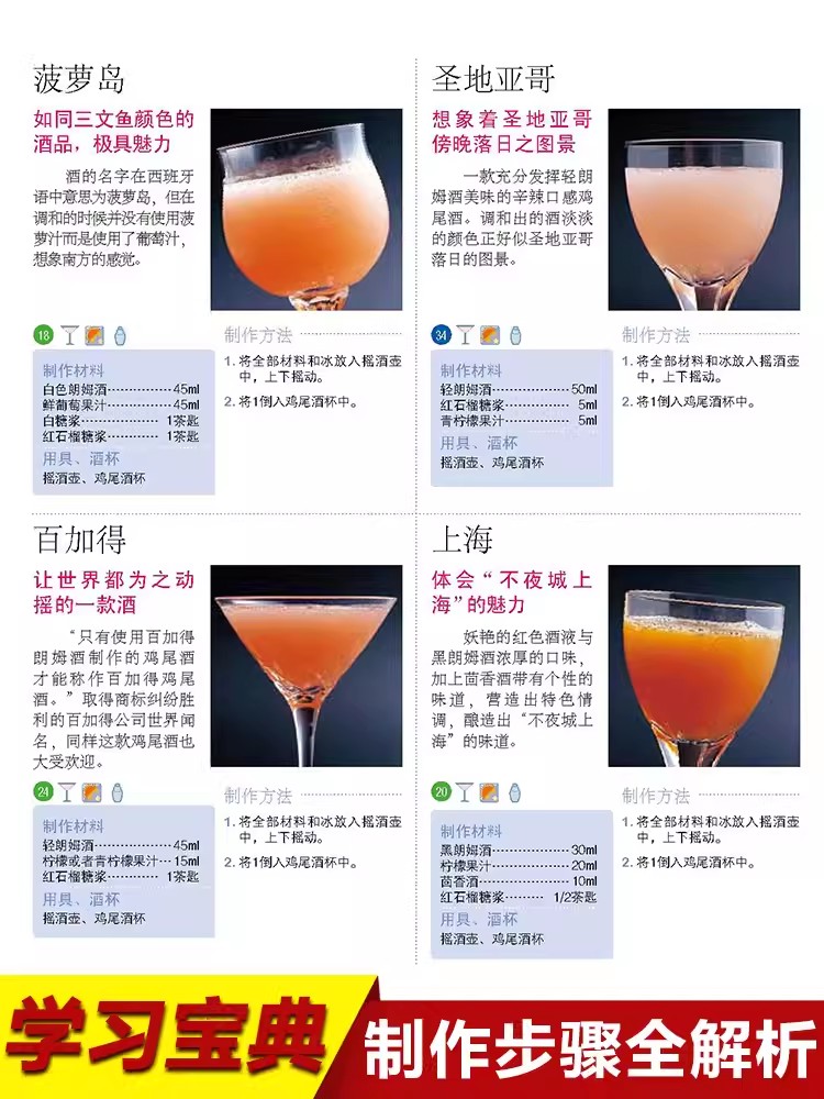 バーテンディングブック,基本的なバーテンディングブック,カク - Cocktail Recipe Book のレビューと価格