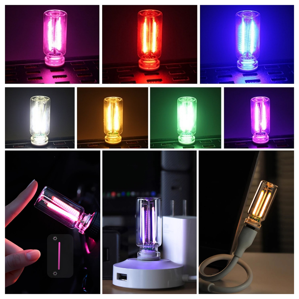 5V USBアンビエントライトLEDフィラメントガラス電球タ - Old Fashioned Glass のレビューと価格