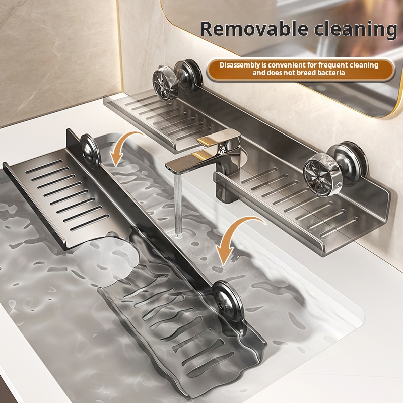 吸盤式ミラーフロントバスルームシェルフ蛇口洗面台壁掛け式ノン - Home Bar Sink のレビューと価格