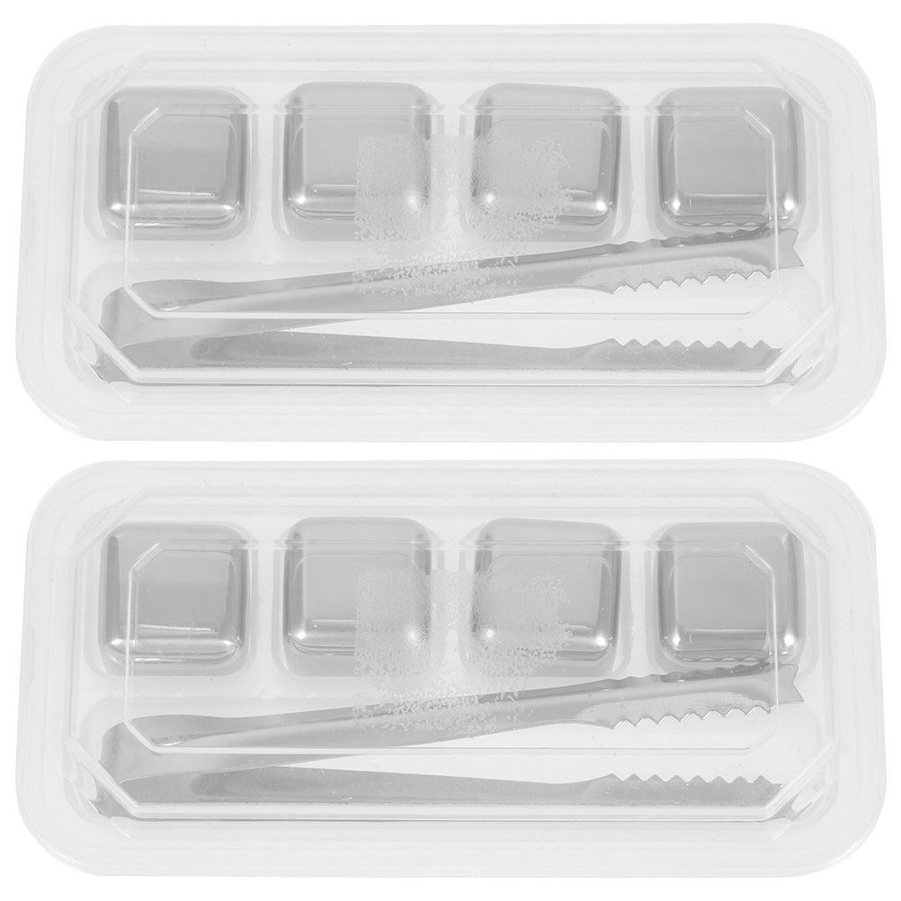 2セットステンレス製アイスキューブ 再利用可能なウイスキース - Home Bar Set のレビューと価格