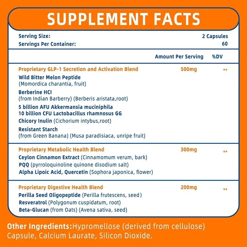 GLP-1 サプリメント - 代謝を促進し、腸の健康を高め、 - Bitters Bottle Set のレビューと価格