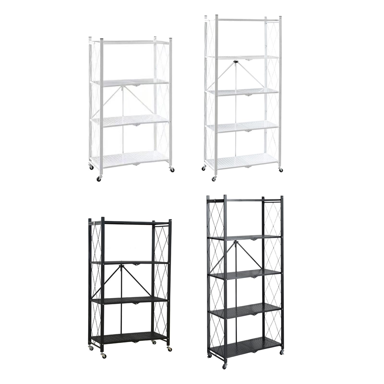 折りたたみ式本棚ブックケースコーナーシェルフ整理カート自立型 - Home Bar Shelves のレビューと価格