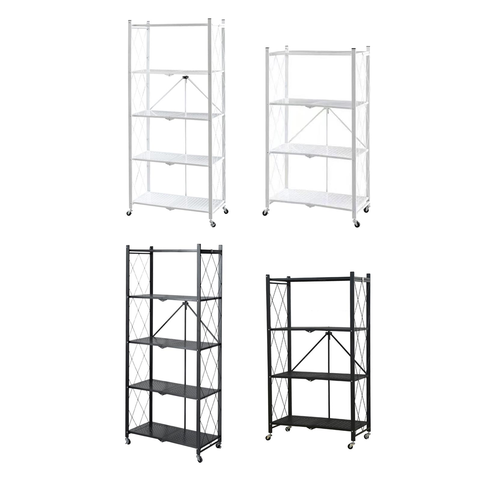 折りたたみ式本棚ブックケースコーナーシェルフ整理カート自立型 - Home Bar Shelves のレビューと価格
