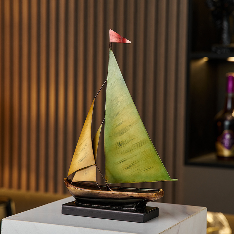 クリエイティブな帆船モデルオーナメント、リビングルームのテレ - Home Bar Setup のレビューと価格