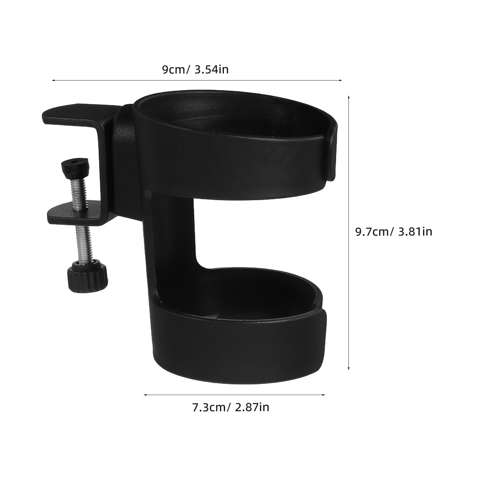 デスクカップホルダークランプ 調節可能な金属製デスクエッジド - Home Bar Setup のレビューと価格