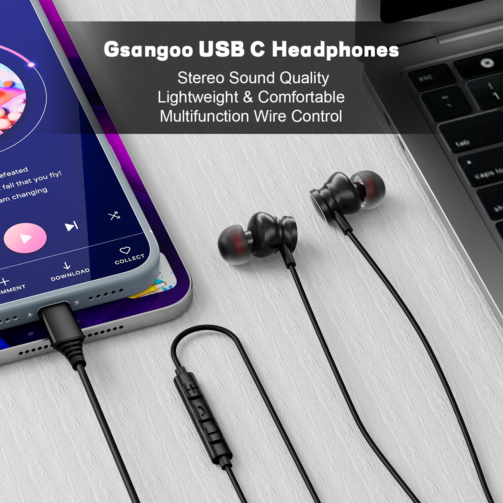 Type C 有線ヘッドホン 3.5mm HiFi ノイズキ - Home Bar Iphone のレビューと価格