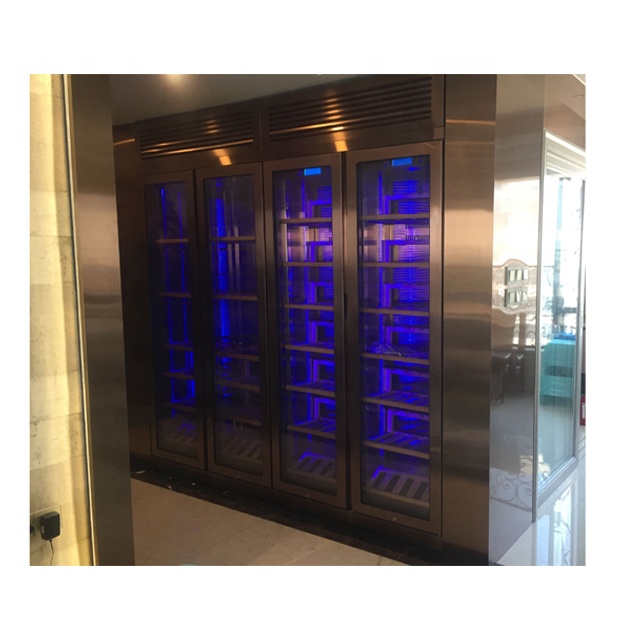 ローズゴールドステンレス製大容量320本収納ワインクーラー、 - Home Bar And Fridge のレビューと価格