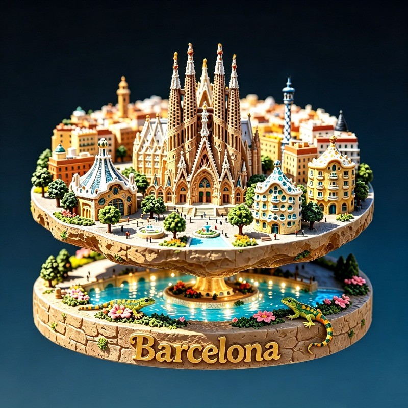 スペイン金属製冷蔵庫マグネットバルセロナ旅行お土産サグラダフ - Home Barcelona のレビューと価格