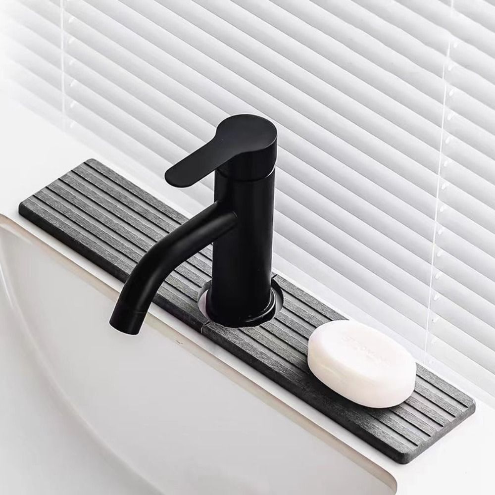ストライプ柄溝珪藻泥蛇口吸収パッド滑り止め防湿洗面器速乾ハー - Home Bar Sink のレビューと価格